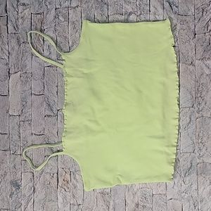 DIVIDED Large Lime Green Cropped Tank Top